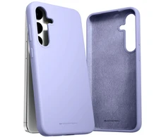 Mercury Silikoninis Samsung Galaxy S24 Plus S926 dėklas telefonui levandų spalvos