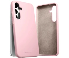 Mercury Silikoninis Samsung Galaxy S24 Plus S926 dėklas telefonui rožinės spalvos sand