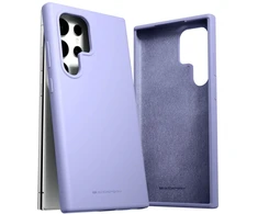 Mercury Silikoninis Samsung Galaxy S24 Ultra S928 dėklas telefonui levandų spalvos