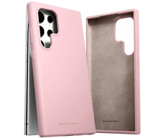 Mercury Silikoninis Samsung Galaxy S24 Ultra S928 dėklas telefonui rožinės spalvos sand
