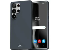 Dėklas „Mercury Soft“ „Samsung Galaxy S25 Ultra S938“ vidurnakčio mėlynas