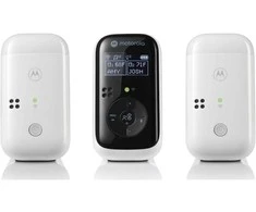 Elektroninė auklė Motorola PIP15-2 Audio su dviem kūdikių įrenginiais baltas-juodas