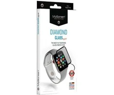 MyScreen MS Diamond Glass Edge 3D 2.5D Apple Watch Ultra/Ultra 2 49mm sidabro spalvos rėmeliu