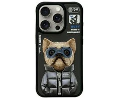 Nimmy dėklas iPhone 15 Pro 6.1" juodos spalvos Cool&amp;Cute 2.0 Dog