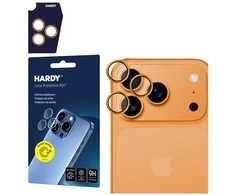 3Mk Protection 3mk HARDY Lens Protection Pro objektyvo stiklas iPhone 17 Pro / 17 Pro Max - oranžinis