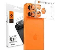 Spigen Optik Pro XL Camera Lens Glass for iPhone 17 Pro - Oranžinis