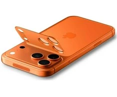Spigen Optik Pro XL Camera Lens Glass for iPhone 17 Pro Max - Oranžinis