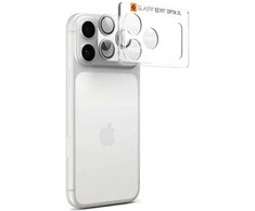 Spigen Optik Pro XL Camera Lens Glass for iPhone 17 Pro - Sidabrinis