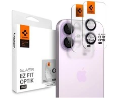 Spigen Glass tR EZ Fit Optik Pro 2 Pack, violetinė - iPhone 17