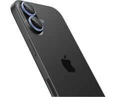 „Spigen Optik Pro GLAS.TR EZ FIT“ kameros dėklai, 2 vnt. pakuotė, skirti „iPhone 16 / 16 Plus / 17“ - Mėlyna