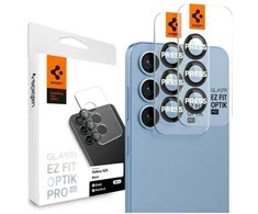Spigen Optik Pro GLAS.TR EZ FIT 2-pack Camera Cover for Samsung Galaxy S25+ – juodos spalvos