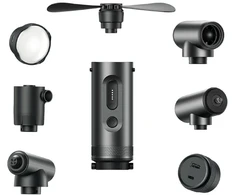 „Outdoolow“ daugiafunkcinė išorinė baterija „4smarts SnapKit 7-in-1“ 3500mAh juoda