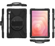 4smarts tvirtas dėklas, skirtas „Samsung Galaxy Tab S11“, juodas