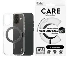 Panzer Glass CARE by PanzerGlass Feature Kickstand Case Apple iPhone 16 6.1" dėklas telefonui juodos spalvos/dėklas telefonui juodos spalvos MagSafe 1321