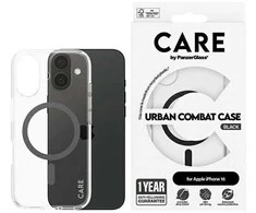 Panzer Glass CARE by PanzerGlass Flagship Case Apple iPhone 16 6.1" dėklas telefonui juodos spalvos/dėklas telefonui juodos spalvos MagSafe 1345