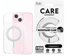 „Panzer Glass CARE by PanzerGlass“ dėklas su atramėle „MagSafe“, skirtas „iPhone 15“ - sidabrinis