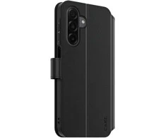 Panzer Glass „CARE by PanzerGlass“ piniginės dėklas su M formos atramėle, skirtas „Samsung Galaxy M17 5G / A17 / A17 5G“, juodas