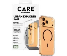 Panzer Glass Dėklas CARE by PanzerGlass Flagship Urban Explorer w. Juodas MagSafe do iPhone 17 Pro Max permatomas