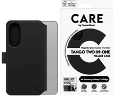 Panzer Glass Dėklas CARE by PanzerGlass Feature Tango 2in1 Wallet Qi skirtas Samsung Galaxy S25 Edge juodos spalvos