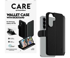 Panzer Glass Dėklas CARE by PanzerGlass Feature Wallet Kickstand do Samsung Galaxy A57 5G juoda