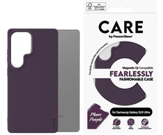 Dėklas Panzer Glass CARE by PanzerGlass Fashion QI Samsung Galaxy S25 Ultra violetinės spalvos