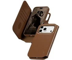Panzer Glass Dėklas CARE by PanzerGlass Tango 2w1 Wallet Case MagSafe do iPhone 18 Pro Max / 17 Pro Max ruda