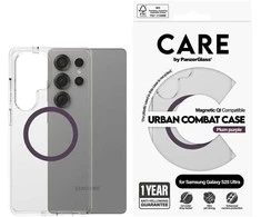 Dėklas Panzer Glass CARE by PanzerGlass Flagship Urban Combat Violetinė QI Samsung Galaxy S25 Ultra skaidrus