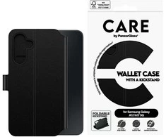 Panzer Glass „CARE by PanzerGlass“ piniginės dėklas su M formos atramėle, skirtas „Samsung Galaxy M17 5G / A17 / A17 5G“, juodas