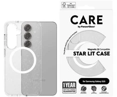 Dėklas PanzerGlass Flagship Urban Combat Starlight Baltas QI Samsung Galaxy S25 skaidrus Panzer Glass CARE