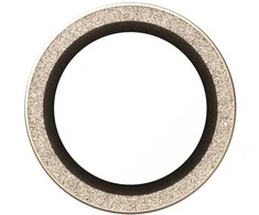 Panzer Glass Grūdintas stiklas na objektyvas PanzerGlass Hoops Glitter do iPhone Air auksinė