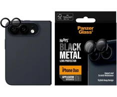 Panzer Glass Grūdintas stiklas na objektyvas PanzerGlass Hoops Lens Protector do iPhone Duo juoda