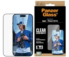 Panzer Glass „PanzerGlass“ ekrano apsauga | „Apple“ | „iPhone 16 Pro“ / „iPhone 17“ | Stiklas | Skaidrus | Itin plataus kampo su „EasyAligner“