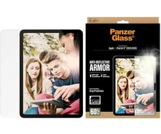 Panzer Glass „PanzerGlass“ itin plataus skersmens grūdinto stiklo apsauginis stiklas „iPad Air 11" 2025“ (7-osios kartos) / „iPad Air 11" 2024“ (6-osios kartos) planšetiniam kompiuteriui