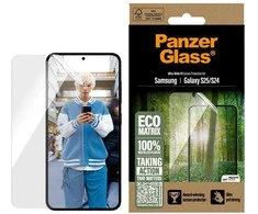 Panzer Glass PanzerGlass Eco Matrix Ultra-Wide Fit grūdintas stiklas, skirtas Samsung Galaxy S25