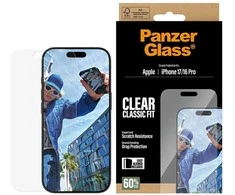 Panzer Glass Grūdintas stiklas PanzerGlass Classic Fit EasyAligner do iPhone 17 / 16 Pro