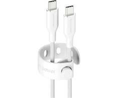 Panzer Glass Kabelis USB PanzerGlass USB-C - USB-C 2 m Baltas (EM86681)