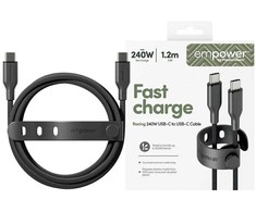 Panzer Glass Kabelis USB PanzerGlass USB-C - USB-C 1.2 m Juodas (EM64861)