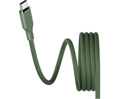 Panzer Glass Kabelis USB PanzerGlass Empower by Magnetic 240W USB-C do USB-C 1.5m žalia