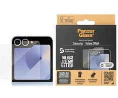 Panzer Glass GRŪDINTAS stiklas ekrano apsaugai, skirtas Samsung Flip6 (tik išoriniam ekranui)
