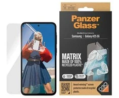 Panzer Glass PanzerGlass Matrix Ultra-Wide Fit folija su padėties nustatymo reguliatoriumi Samsung Galaxy A35 5G