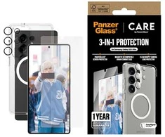 Panzer Glass Apsauginis rinkinys CARE by PanzerGlass Flagship 3in1 Dėklas+Ekrano apsauga+Kameros apsauga Samsung Galaxy S25 Ultra