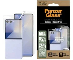 Panzer Glass Apsauginis rinkinys „PanzerGlass FlipFoldFlex 2-in-1 Classic Fit Glass“ + itin plataus tvirtinimo TPU plėvelė, skirta „Samsu“