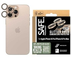 Panzer Glass SAFE by PanzerGlass kameros lęšio apsauga, skirta iPhone 16 Pro / 16 Pro Max – auksinė