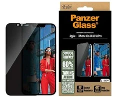 Panzer Glass PanzerGlass Ultra-Wide Fit Privacy Glass for iPhone 16e / 14 / 13 / 13 Pro