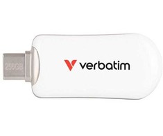 Pendrive Verbatim Plectra 256GB USB-C balta/baltas 30230