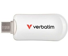 Pendrive Verbatim Plectra 512GB USB-C balta/baltas 30231
