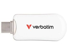 Atmintukas Verbatim Plectra 64GB USB-C, baltas, 30228