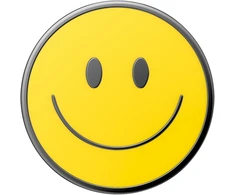 PopSockets PopTop Combo Enamel Be Happy uchwyt i podstawka do telefonu geltona