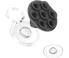 PopSockets PopTop Translucent Suck-Up uchwyt i podstawka do telefonu juoda