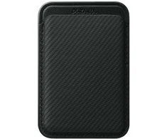 Dėklas Magnetic wallet PITAKA Woven Wallet MagSafe skirtas telefonui juodas pilkas